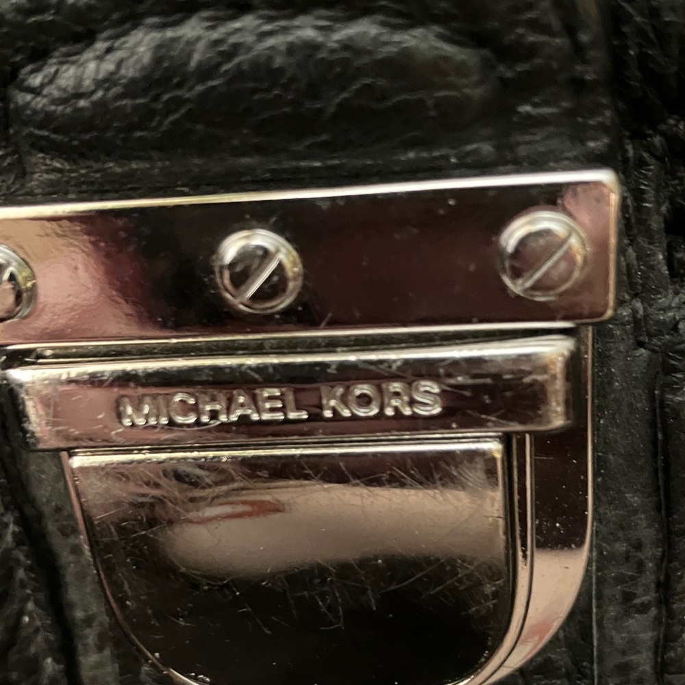 Michael Kors Black Leather Crossbody Bag - Picture 3 of 4